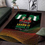 Nigeria Black History Month Area Rug Live It Learn It Make It - African Pride