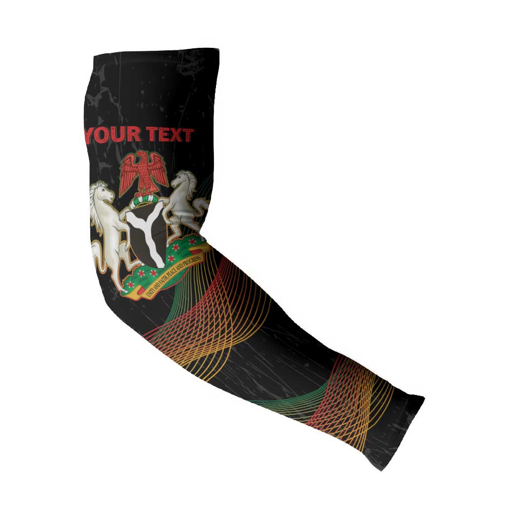 Personalized Nigeria Black History Month Arm Sleeves Live It Learn It Make It - African Pride