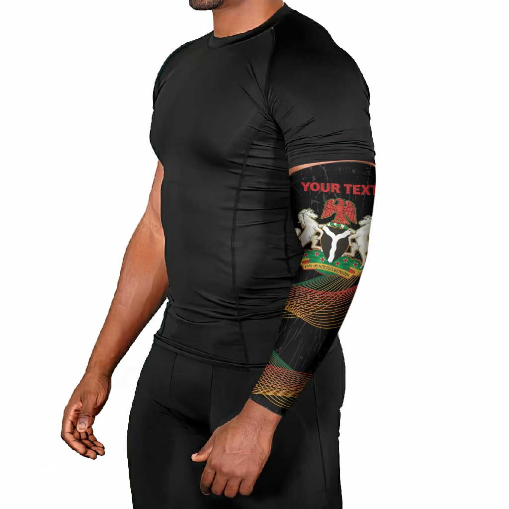 Personalized Nigeria Black History Month Arm Sleeves Live It Learn It Make It - African Pride