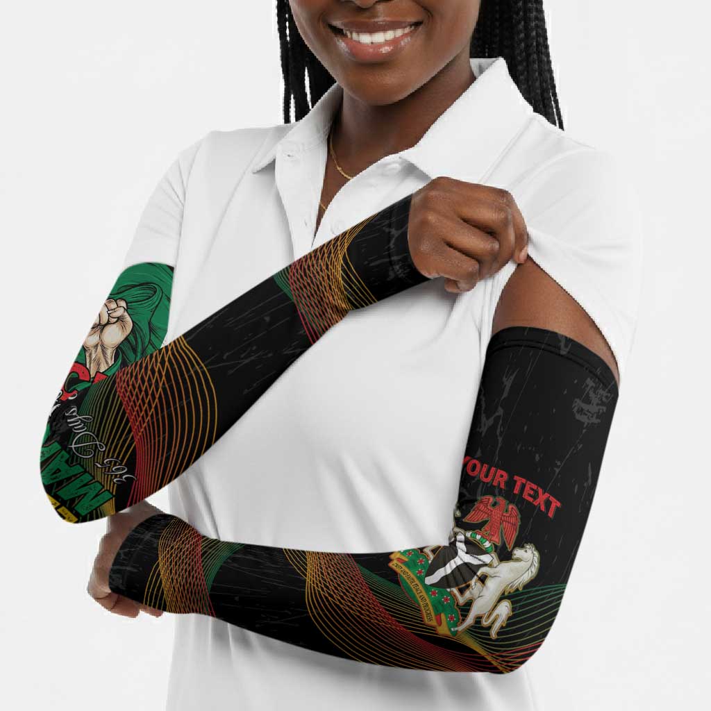 Personalized Nigeria Black History Month Arm Sleeves Live It Learn It Make It - African Pride