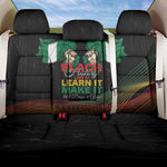 Nigeria Black History Month Back Car Seat Cover Live It Learn It Make It - African Pride
