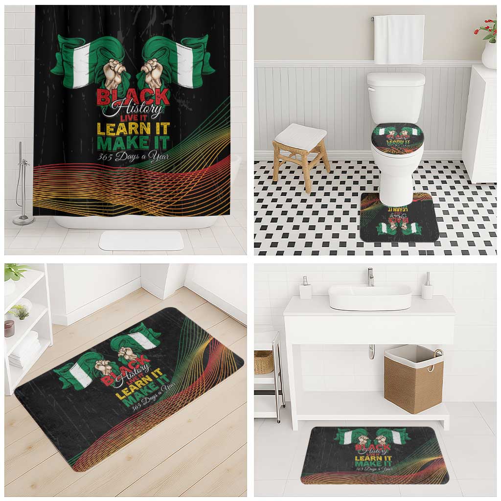 Nigeria Black History Month Bathroom Set Live It Learn It Make It - African Pride
