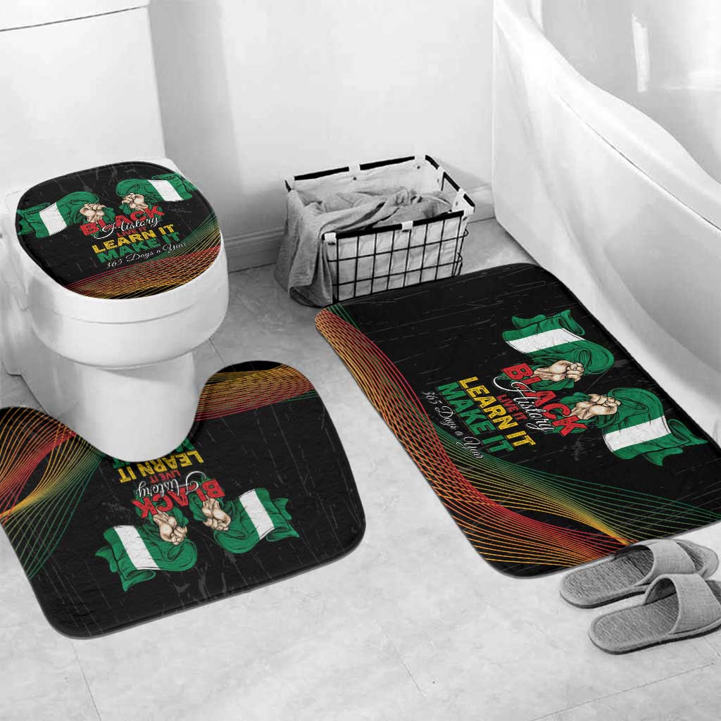 Nigeria Black History Month Bathroom Set Live It Learn It Make It - African Pride