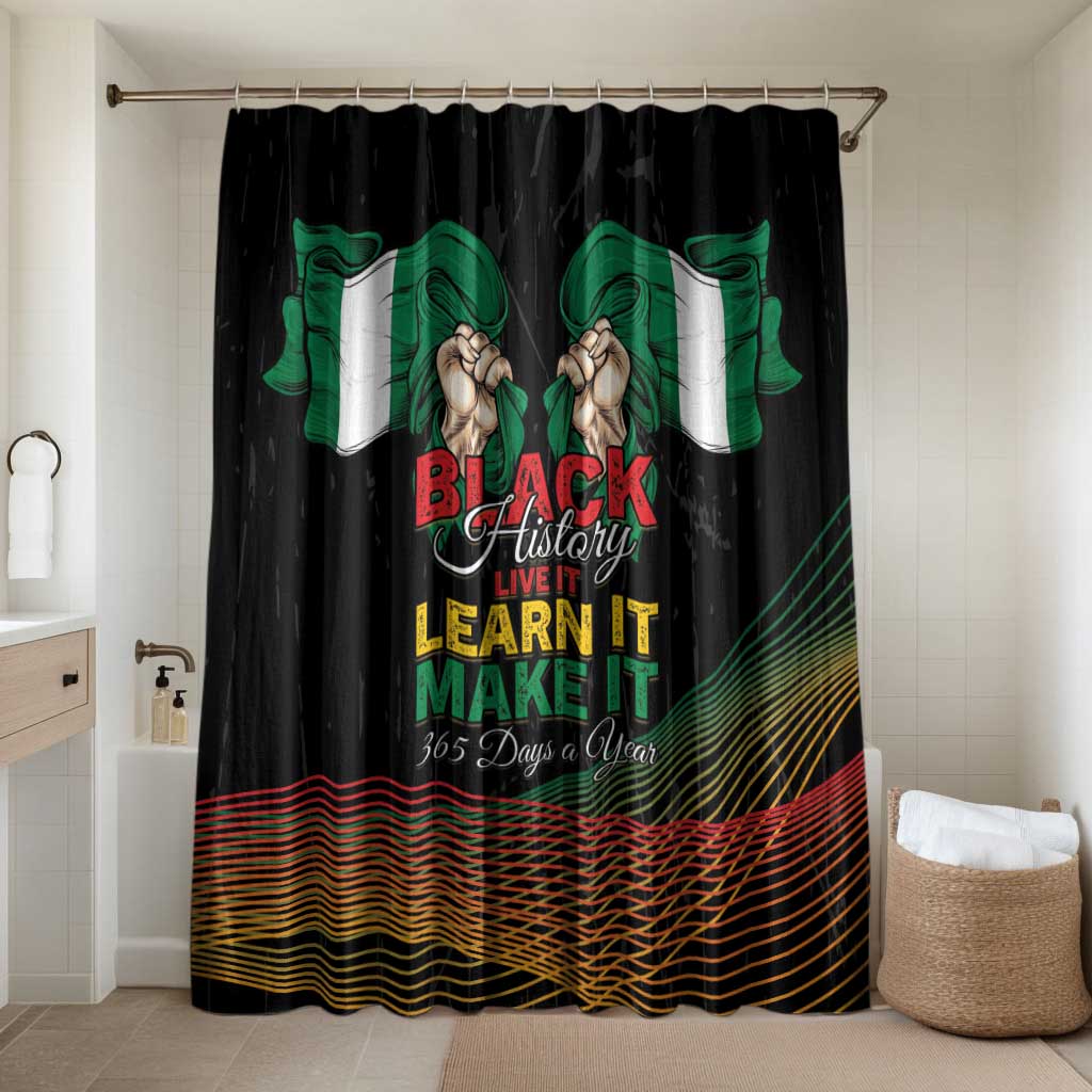 Nigeria Black History Month Bathroom Set Live It Learn It Make It - African Pride
