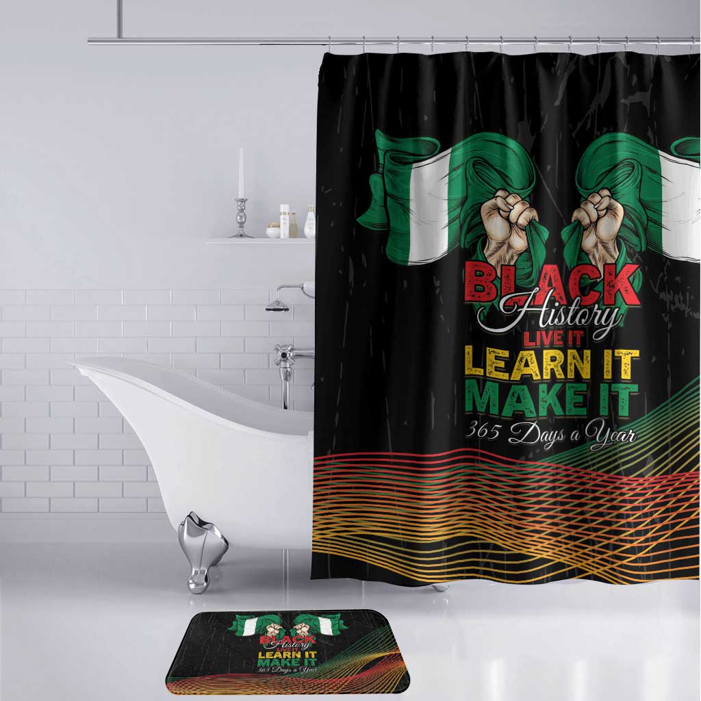 Nigeria Black History Month Bathroom Set Live It Learn It Make It - African Pride