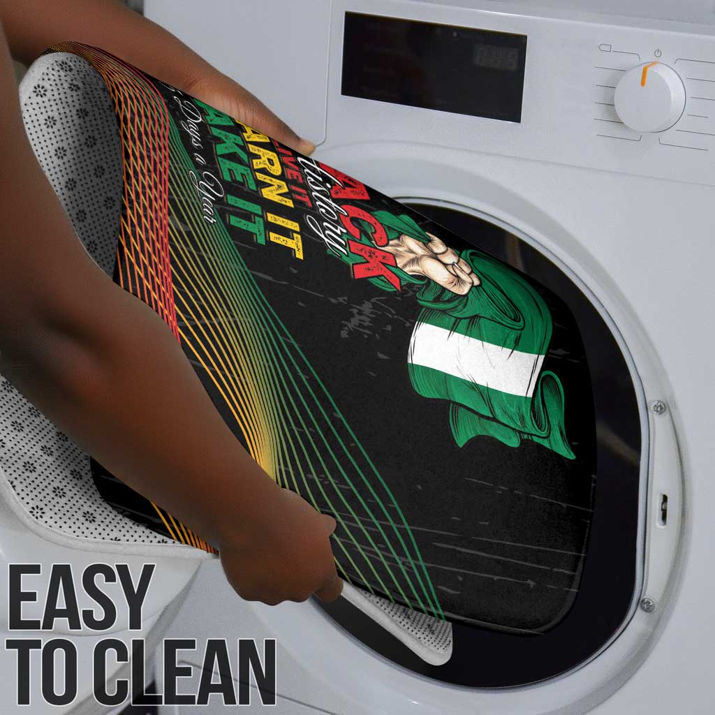 Nigeria Black History Month Bathroom Set Live It Learn It Make It - African Pride