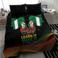 Nigeria Black History Month Bedding Set Live It Learn It Make It - African Pride