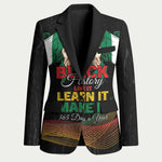 Personalized Nigeria Black History Month Blazer Live It Learn It Make It - African Pride