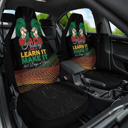Nigeria Black History Month Car Seat Cover Live It Learn It Make It - African Pride
