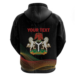 Personalized Nigeria Black History Month Hoodie Live It Learn It Make It - African Pride