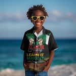 Personalized Nigeria Black History Month Kid Hawaiian Shirt Live It Learn It Make It - African Pride