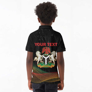Personalized Nigeria Black History Month Kid Polo Shirt Live It Learn It Make It - African Pride
