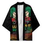 Personalized Nigeria Black History Month Kimono Live It Learn It Make It - African Pride