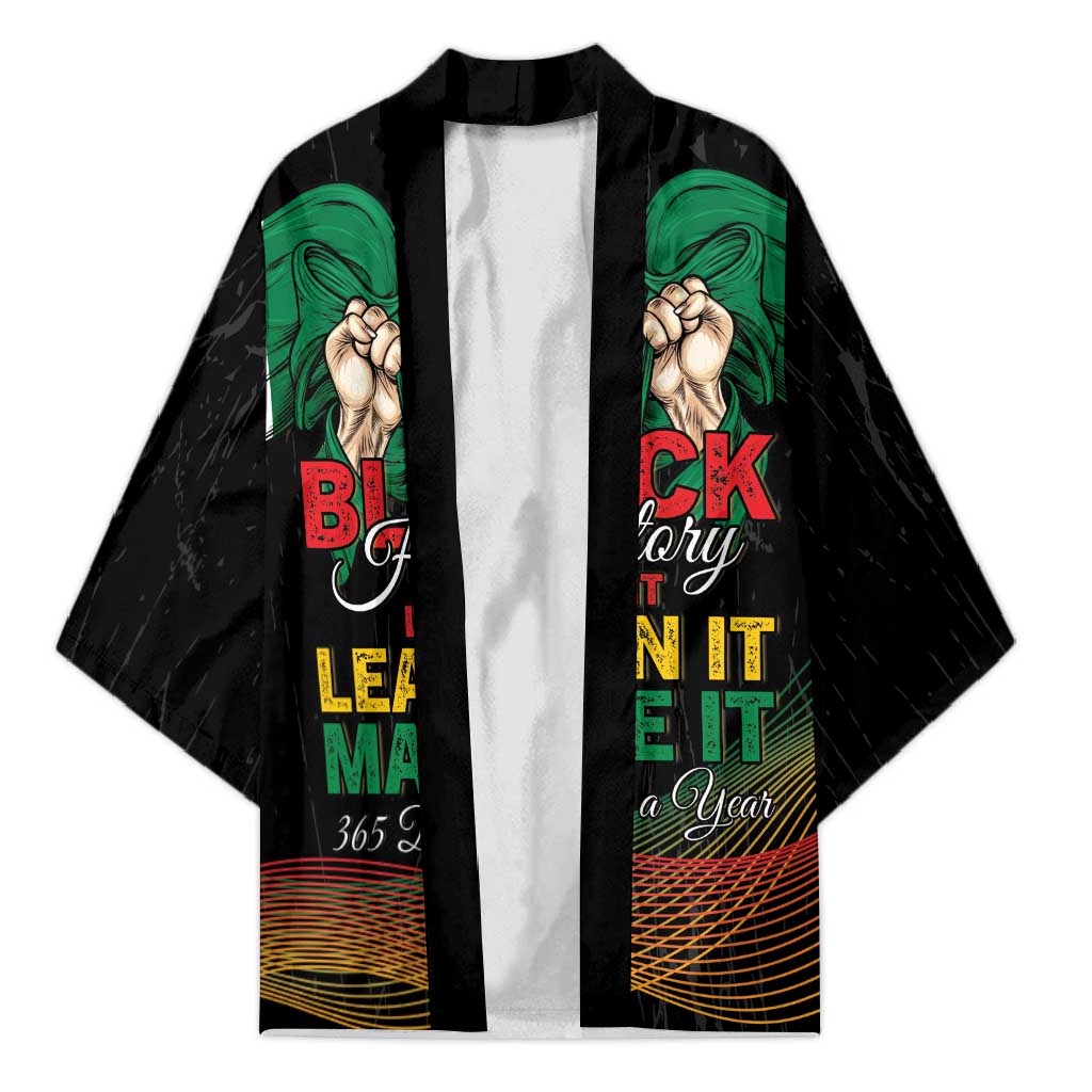 Personalized Nigeria Black History Month Kimono Live It Learn It Make It - African Pride