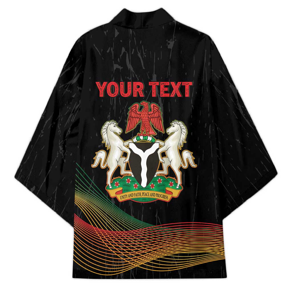 Personalized Nigeria Black History Month Kimono Live It Learn It Make It - African Pride