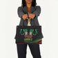 Nigeria Black History Month Leather Bag Live It Learn It Make It - African Pride