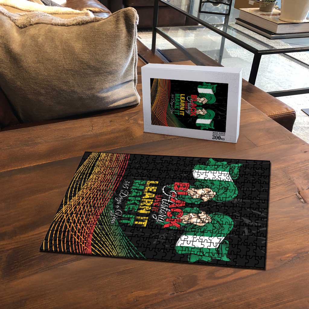 Nigeria Black History Month Puzzle Live It Learn It Make It - African Pride