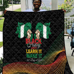 Nigeria Black History Month Quilt Live It Learn It Make It - African Pride