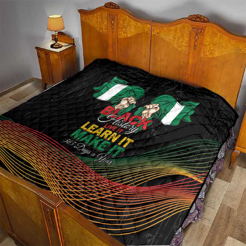 Nigeria Black History Month Quilt Live It Learn It Make It - African Pride