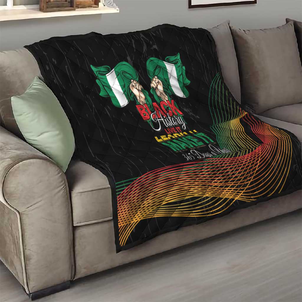 Nigeria Black History Month Quilt Live It Learn It Make It - African Pride