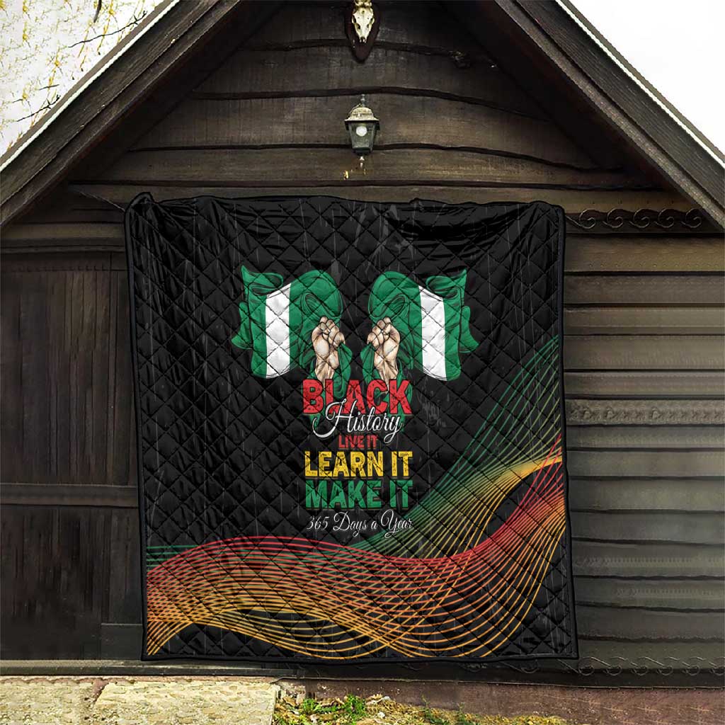 Nigeria Black History Month Quilt Live It Learn It Make It - African Pride