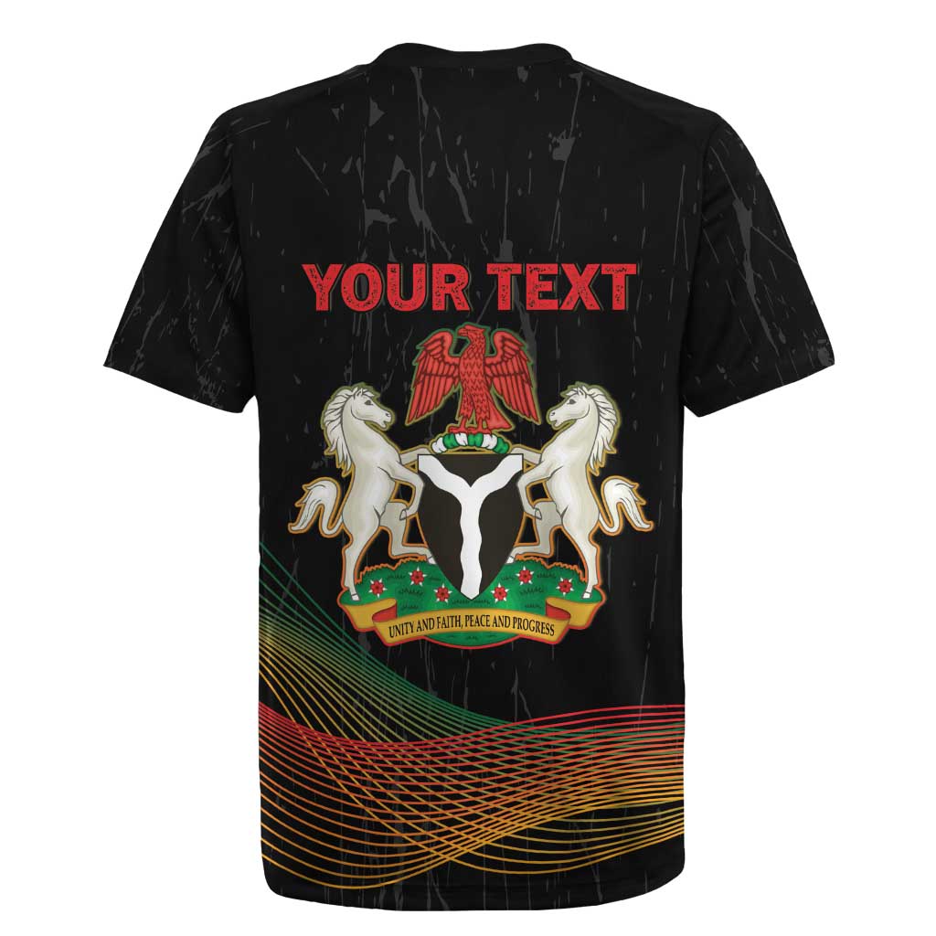 Personalized Nigeria Black History Month Rugby Jersey Live It Learn It Make It - African Pride
