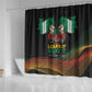 Nigeria Black History Month Shower Curtain Live It Learn It Make It - African Pride