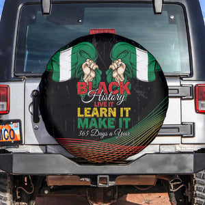 Nigeria Black History Month Spare Tire Cover Live It Learn It Make It - African Pride