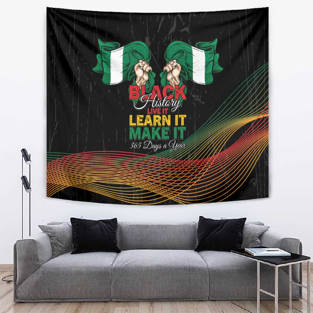 Nigeria Black History Month Tapestry Live It Learn It Make It - African Pride