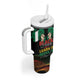 Personalized Nigeria Black History Month Tumbler With Handle Live It Learn It Make It - African Pride