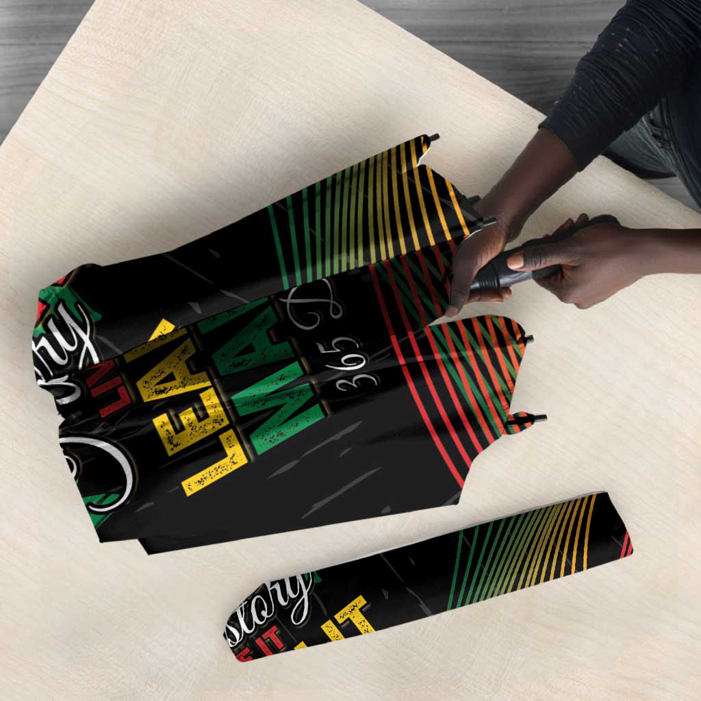 Nigeria Black History Month Umbrella Live It Learn It Make It - African Pride