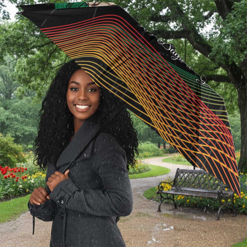 Nigeria Black History Month Umbrella Live It Learn It Make It - African Pride