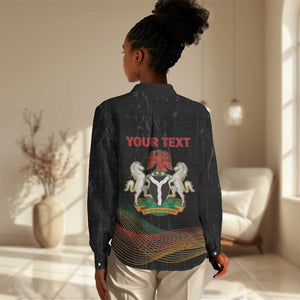 Personalized Nigeria Black History Month Women Casual Shirt Live It Learn It Make It - African Pride