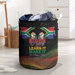 South Africa Black History Month Laundry Basket Live It Learn It Make It - African Pride