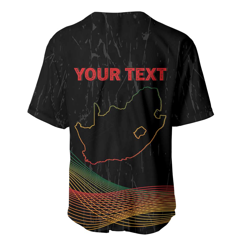 Personalized South Africa Black History Month Baseball Jersey Live It Learn It Make It - African Pride