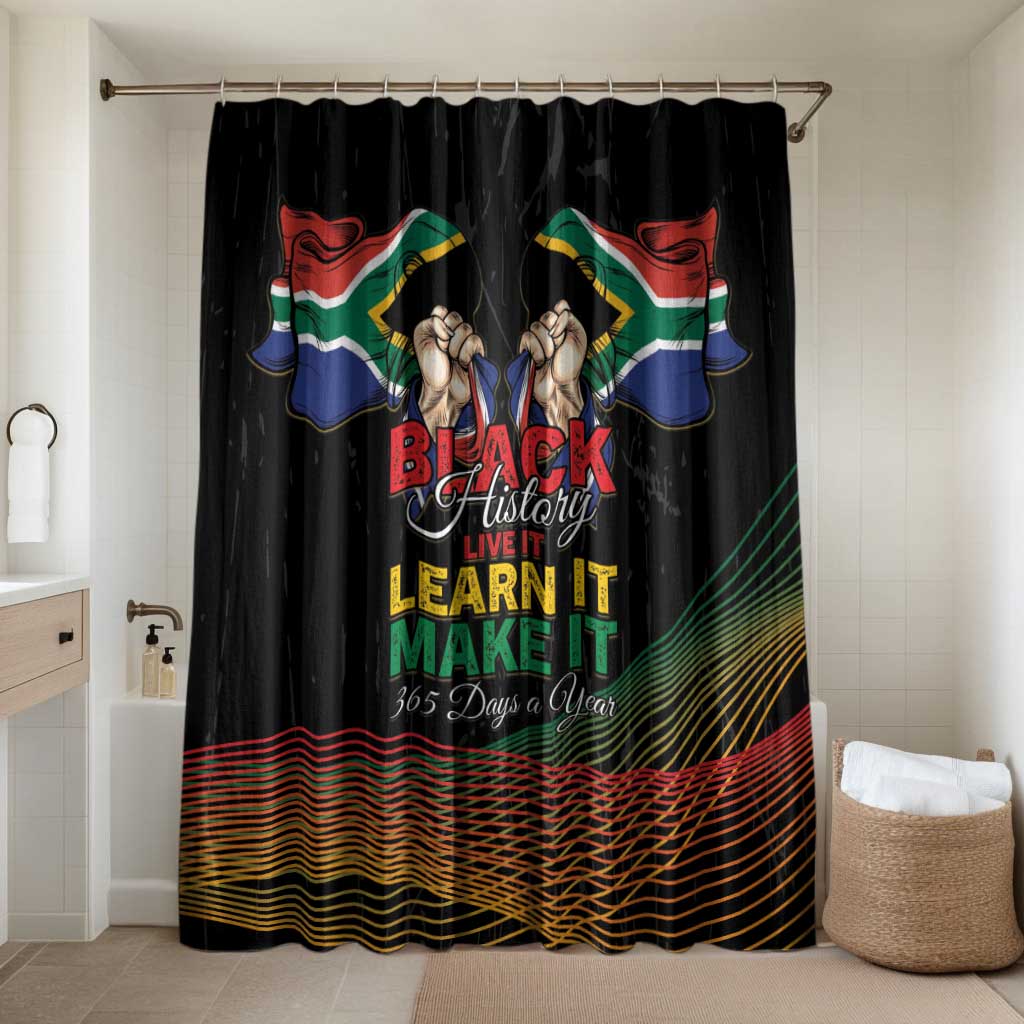 South Africa Black History Month Bathroom Set Live It Learn It Make It - African Pride