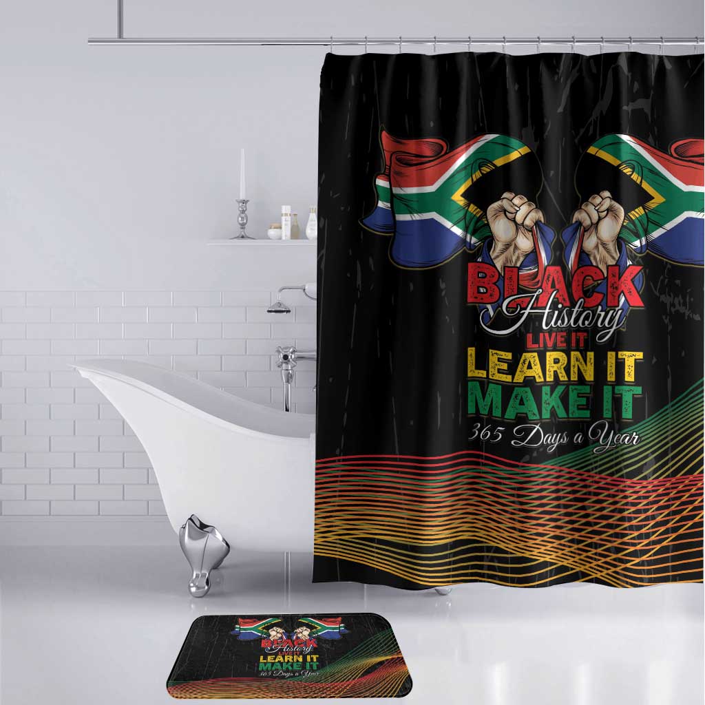 South Africa Black History Month Bathroom Set Live It Learn It Make It - African Pride