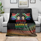 South Africa Black History Month Blanket Live It Learn It Make It - African Pride
