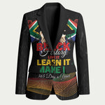 Personalized South Africa Black History Month Blazer Live It Learn It Make It - African Pride