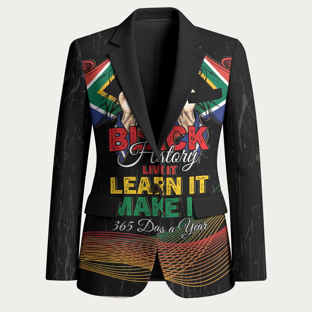 Personalized South Africa Black History Month Blazer Live It Learn It Make It - African Pride