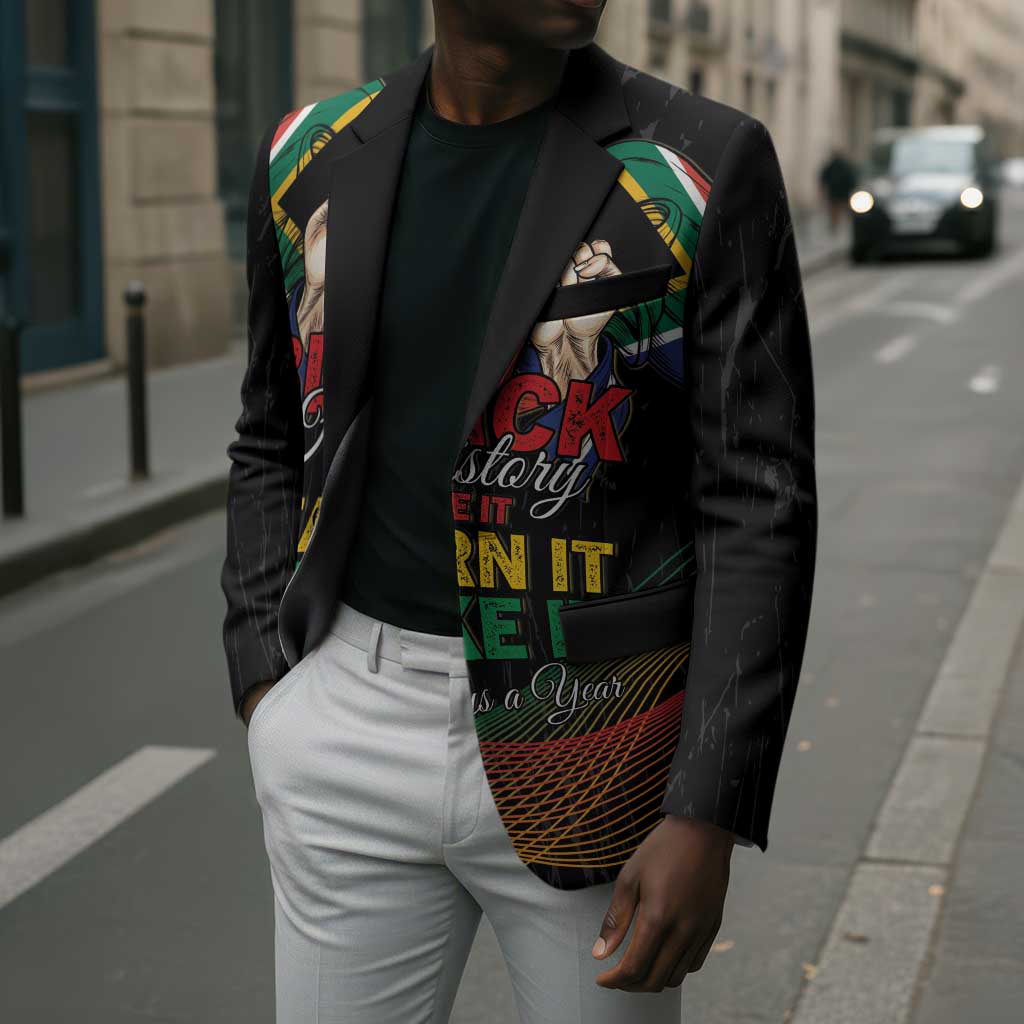 Personalized South Africa Black History Month Blazer Live It Learn It Make It - African Pride
