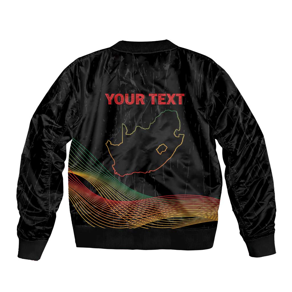 Personalized South Africa Black History Month Bomber Jacket Live It Learn It Make It - African Pride