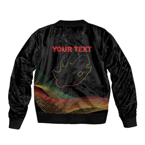 Personalized South Africa Black History Month Bomber Jacket Live It Learn It Make It - African Pride