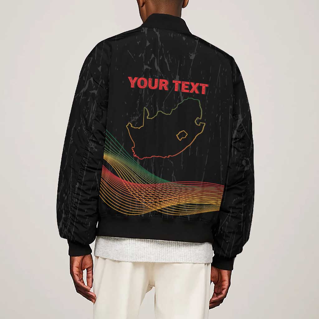 Personalized South Africa Black History Month Bomber Jacket Live It Learn It Make It - African Pride