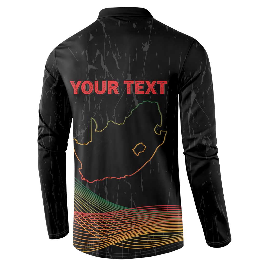 Personalized South Africa Black History Month Button Sweatshirt Live It Learn It Make It
