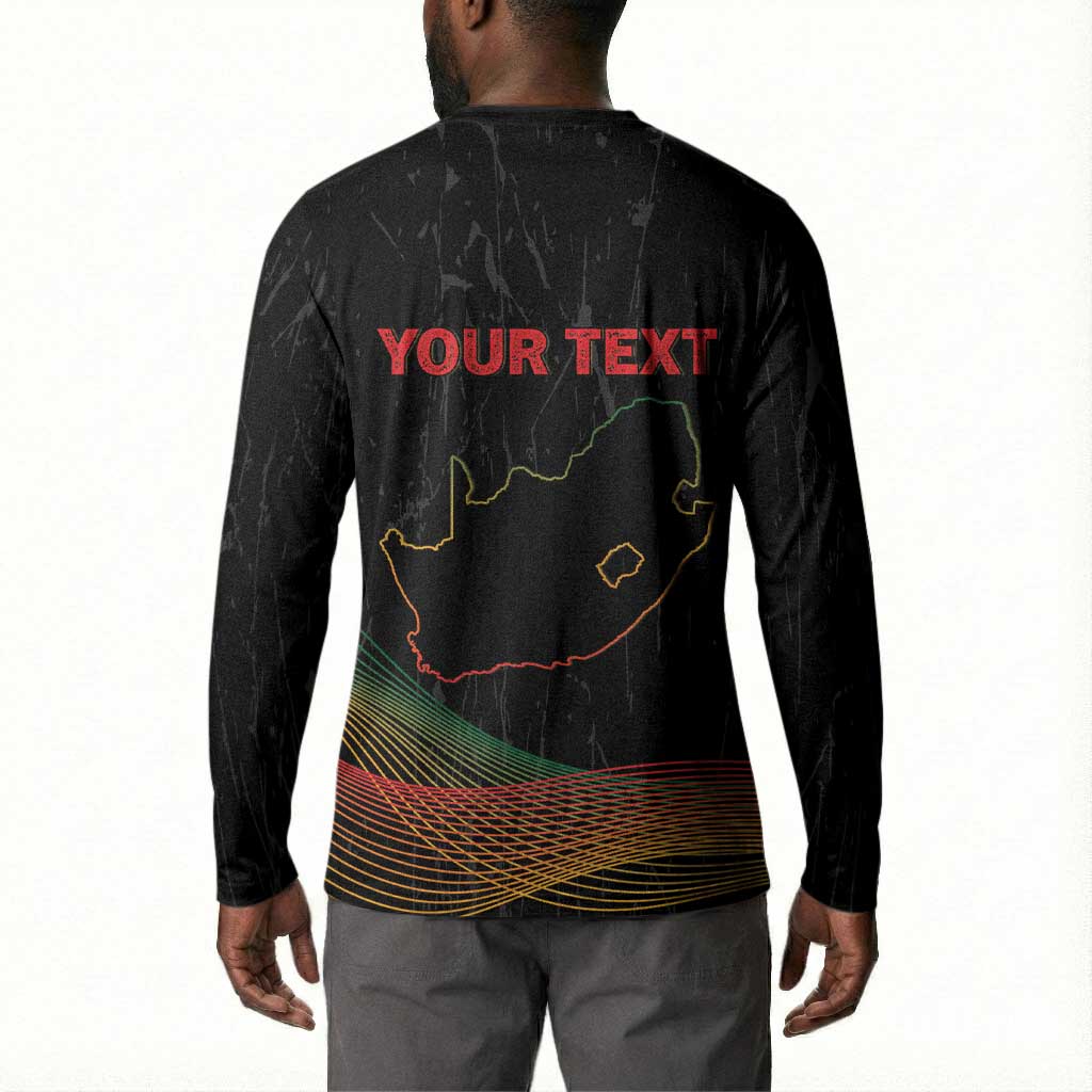 Personalized South Africa Black History Month Button Sweatshirt Live It Learn It Make It