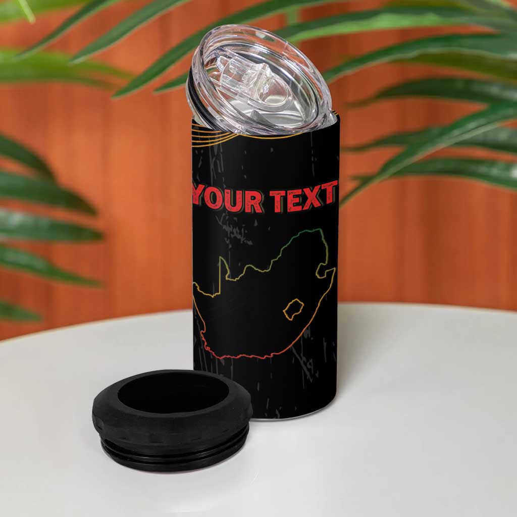 Personalized South Africa Black History Month 4 in 1 Can Cooler Tumbler Live It Learn It Make It - African Pride