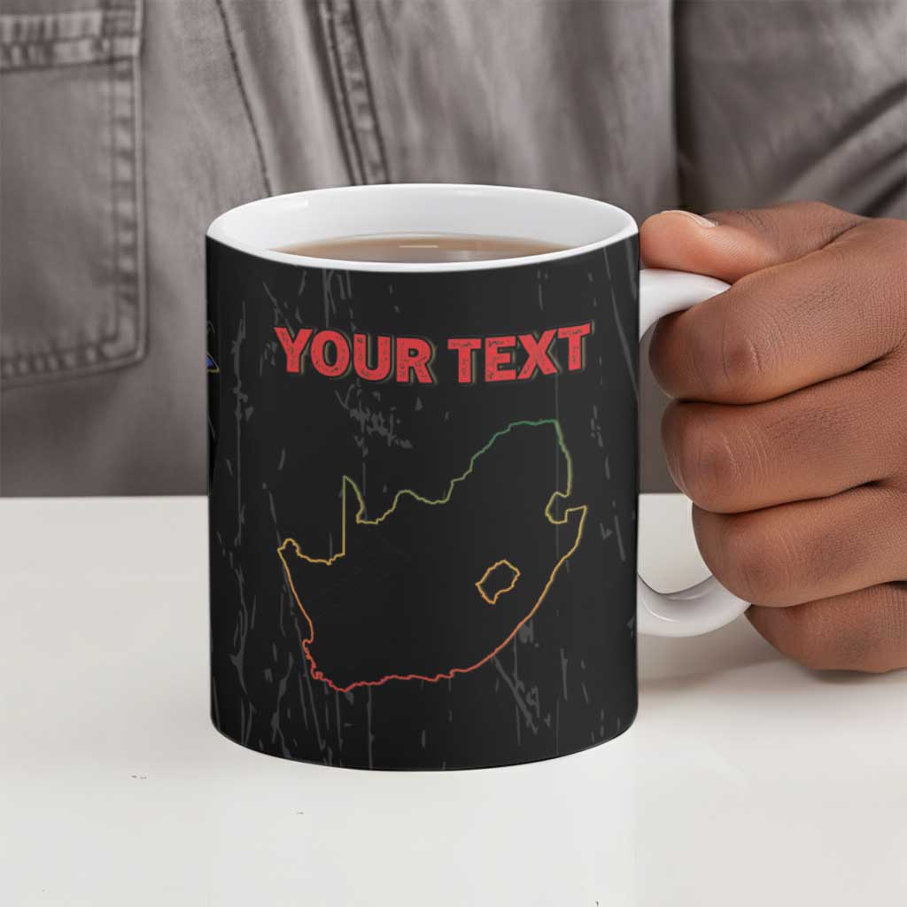 Personalized South Africa Black History Month Ceramic Mug Live It Learn It Make It - African Pride