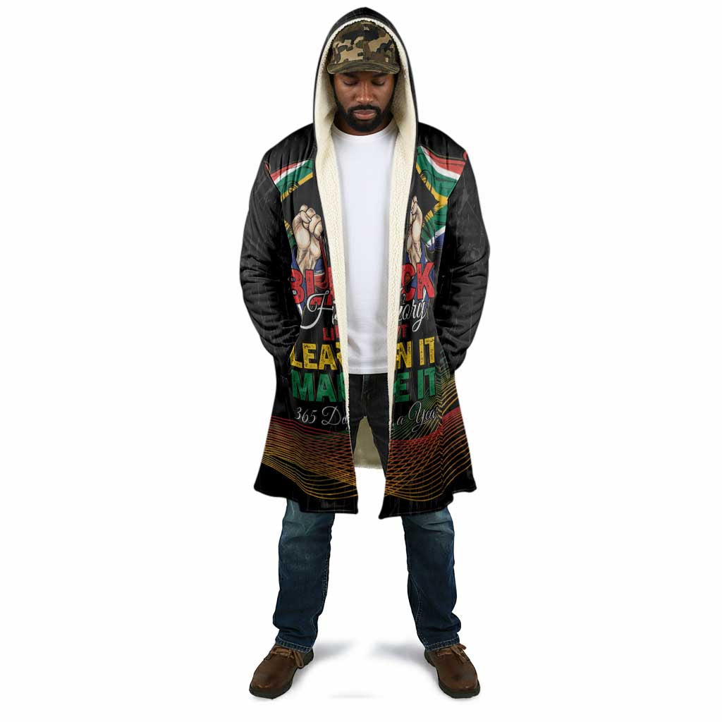 Personalized South Africa Black History Month Cloak Live It Learn It Make It - African Pride