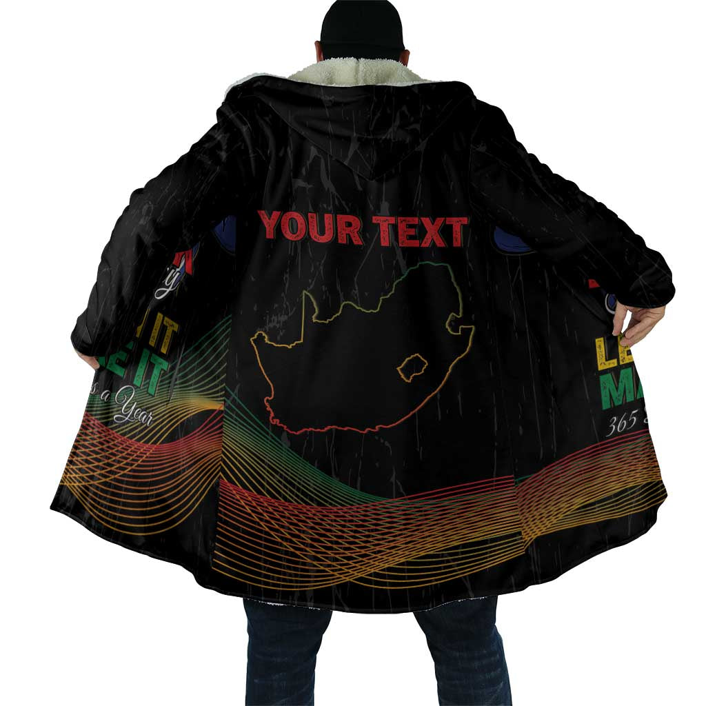 Personalized South Africa Black History Month Cloak Live It Learn It Make It - African Pride